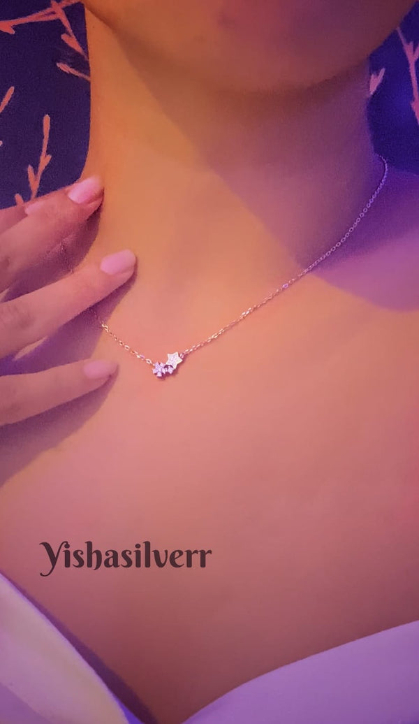 Star Sterling Silver Pendant Chain