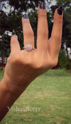 Round Cut Pink diamond ring